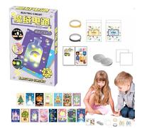Kits De Science Des Circuits: Carte Éducative Électrique, Paquet De Création De Cartes Illuminées Bricolage, Laboratoire De Découverte Interactive | Équipement De Jeu Pratique D'ingénierie Pour Les