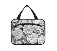 Kits de suspension citron noir et blanc pour homme avec crochet, accessoires de créateur, sac de soins de la peau pour Trip Essentials Trip estuche de maquillaje para Mujer L