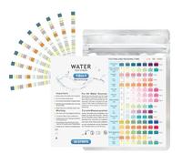 Kits de test d'eau pour l'eau potable 50 pièces 16 en 1 Kit de bandelettes de test d'eau potable PH Manganèse Nitrate Fer Nitrite Cuivre Mercure et plus Ferreux Dureté Plomb Plus Kit de test d'eau dom