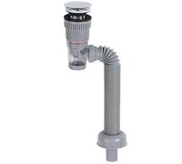 Kits de tuyaux de vidange d'évier | Kit de vidange flexible | Évier de salle de bain anti-obstruction - Tuyau P-siphon - Kit flexible transparent pour cuisine