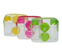 Kits de voyage : 2 boîtes (20 g) 2 flacons (85 ml chacun) 1 pipette, 1 spatule en plastique dans le sac 3 couleurs Dimensions 12,5 x 11 cm