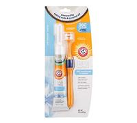 Kits dentaires pour chiots, fraîcheur noix de coco, Arm & Hammer - Contient dentifrice, brosse à dents et brosse à doigts. Réduit la Plaque Dentaire et le Tartre pour des Gencives Saines