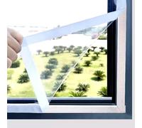 Kits d'isolation for fenêtres avec joint d'étanchéité, film isolant transparent de 0,3 mm, kit double vitrage, protection contre le froid for intérieures(100x220cm/39"x87")