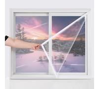 Kits d'isolation for fenêtres intérieures, kits de double vitrage, films isolants et protecteurs contre le froid, thermiques for, joints transparents(90x250cm/35"x98")