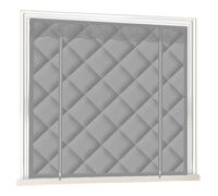 Kits D'isolation pour Fenêtres Coupe-Vent Rideau de Protection Thermique pour Véranda, Salle de Bain, Bureau, Garage, Film de Survitrage Thermo Réutilisables(Gray,90x120 cm)