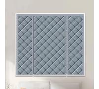 Kits D'isolation pour Fenêtres, Isolation Thermique des Fenêtres, Fermeture Éclair Double Curseur, Convient aux Balcons, Cuisines et Chambres(Gray,150 x 150 cm/59 x 59 in)