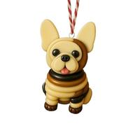 Kits d'ornements de Noël à Boutons, Assemblage Facile, 7,6 x 5 x 5 cm, Artisanat pour Chien, kit de décoration de Vacances, Polyvalent, pour rétroviseur Mural, Sac à Dos, Portefeuille