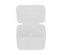 Kits D'outils De Maquillage 2 Grilles Nail Art Tampons De Coton Ecouvillons Conteneur Organisateur Boîte De Rangement Etui Maquillage Kit Maquillage