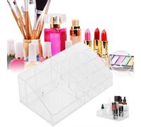 Kits D'outils De Maquillage Transparent Trapezo?Dal Maquillage Cosmetique Organisateur Rouge À Levres Vernis À Ongles Boîte Outil De Rangement Professionnel