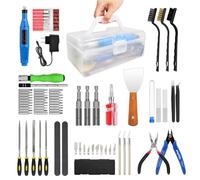 Kits d'outils d'impression 3D de Polyvalents pour Imprimante 3D, Kit de Nettoyage et de Retrait d'impression 3D et Machine de Polissage Électrique, y Compris Une Boîte à Outils