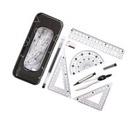 Kits d'outils en plastique ABS avec professeur de boussole pour des dessins techniques précis et des devoirs Ensemble de papeterie portable