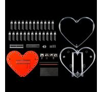 Kits électroniques avec lumières LED RVB en forme de cœur pour la pratique de la soudure pour étudiants et créatifs