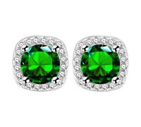 Kits Fabricant Colle Nettoyeur Bijoux Round Teardrop Heart Stud Earrings For Women Ensembles Pince Ultrasonique Bijoux (Green, One Size)