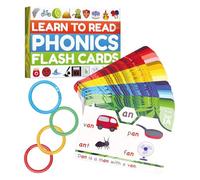Kits flash de lecture précoce - Cartes de mots, perceuses voyelles | Système d'apprentissage à 20 étapes avec mots à vue, mélanges de digraphes, sons longs pour l'éducation à la maison