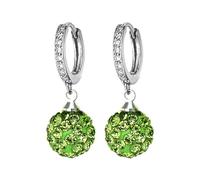 Kits Kits Outils Trousse Bijoux en argent, d'oreilles rondes en strass, bijoux pour femmes et filles Perceuse Kits Boîte Trousse Kits (Green, One Size)