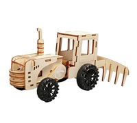 Kits scientifiques de tracteur agricole en bois pour enfants - Expériences scientifiques STEM à faire soi-même - Projet d'ingénierie éducative | Activité de construction de modélisme pour garçons et