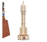 Kits Scientifiques Éducatifs - Satellite Géosynchrone 16,5 X 14,5 X 19 Cm, Modèle En Bois, Kit De Construction Scientifique, Projet STEM Artisanal | Activité D'assemblage Scientifique Pour Gar