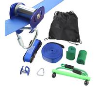 Kits Tyrolienne Backyard - Système De Poulie ABS Haute Résistance, Kit De Conduite Durable | Ensemble De Câbles De Réglable, Équipement D'aventure À La Zone Zippée en Plein Air pour