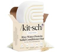 Kitsch Barre après-shampoing à l'eau de riz 77 g - Barre revitalisante solide pour renforcer et hydrater pour tous les types de cheveux - Après-shampoing pour femme - Sans sulfate et sans parabène