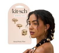 Kitsch Bijoux de cheveux dorés pour tresses - Épingles à cheveux en métal léger pour femme - Accessoires de cheveux empilables pour tous les jours ou les occasions spéciales | Cadeau idéal pour femme