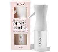 Kitsch Bouteille Spray pour Cheveux - Vaporisateur Continu à Ultra Fine Brume pour Coiffure, Barbier, Salons, Plantes, Bouteille Polyvalente pour Nettoyage - Plastique Recyclé - Blanche, 5 oz