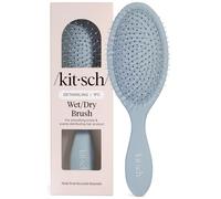 Kitsch Brosse à cheveux humides/secs en plastique recyclé, outil de démêlage pour cheveux bouclés ou raides, brosse pour mèches emmêlées, brosse à cheveux flexibles, brosses pour femmes et hommes