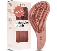 Kitsch Brosse démêlante - Brosse à cheveux doux bouclés avec poils flexibles pour tous types de cheveux - Humides ou secs | Brosses à cheveux démêlantes pour femmes, hommes, adultes et enfants - Terre