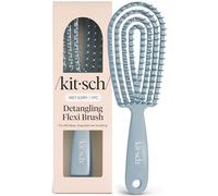 Kitsch Brosse démêlante flexible cheveux, cadre pliable, Bleu brume
