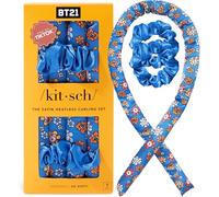 Kitsch BT21 Lot de bigoudis et rouleaux de cheveux doux sans chaleur pour boucles sans chaleur