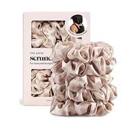 Kitsch Lot de 5 chouchous en satin pour femme - Élastiques à cheveux sans plis pour filles - Chouchous pour tous types de cheveux et textures - Parfait pour le jour ou la nuit - Motif léopard -