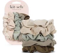 Kitsch Chouchous satin cheveux femme, 5 pièces, Vert mousse