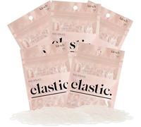 Kitsch Élastiques à cheveux sans dommages pour enfants, adolescents et femmes - 500 élastiques en caoutchouc pour le coiffage | Sans accrocs | Accessoires quotidiens (transparent)