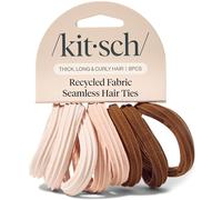 Kitsch Élastiques cheveux nylon doux sans marque, 8 pièces, Bois de rose