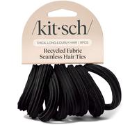 Kitsch Élastiques cheveux nylon doux sans marque, 8 pièces, Noir