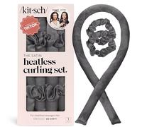 Kitsch Ensemble de bigoudis sans chaleur en satin - Bandeau de bigoudis sans chaleur pour cheveux courts et longs | Bigoudis sans chaleur pour les boucles sans chaleur | Bigoudis pour cheveux