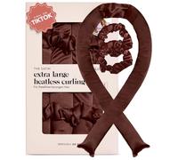 Kitsch Ensemble de bigoudis en satin sans chaleur XL - Bigoudis de nuit pour dormir, boucles sans chaleur, boucles Jumbo sans chaleur pendant la nuit, bandeau à friser sans chaleur, bigoudis doux sans