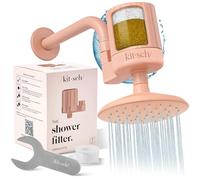 Kitsch Filtre de pommeau de douche pour eau dure - Adoucisseur d'eau pour douche, filtre à eau dure pour pomme de douche, améliore les cheveux, les ongles et la peau, élimine le chlore, les métaux