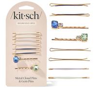 Kitsch Gem Lot de 8 épingles à cheveux pour femme - Accessoires de cheveux élégants en strass | Épingles à cheveux élégantes décoratives pour le style | Bouquet de jardin | Cadeau idéal pour femme