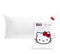 Kitsch Hello Kitty Taie d'oreiller en Satin avec Fermeture éclair pour Cheveux, Plus Douce Que la Soie, taies d'oreiller rafraîchissantes, lavables en Machine, infroissables, très Grand lit, 48,3 x