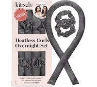 Kitsch Kit boucleur satin sans chaleur, boucles de nuit, Anthracite
