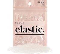 Kitsch Lot de 100 mini élastiques à cheveux Pro sans accroc pour coiffure, tresses, queues de cheval, élastiques à cheveux pour tout-petits, transparents