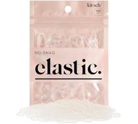 Kitsch Lot de 100 mini élastiques à cheveux Pro sans accroc pour coiffure, tresses, queues de cheval, élastiques à cheveux pour tout-petits, transparents