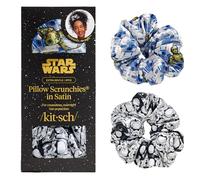 Kitsch Lot de 2 chouchous Star Wars R2-D2 et Stormtrooper pour femme, plus doux que la soie, sans plis, parfaits pour le jour et la nuit | Cadeau idéal pour les femmes
