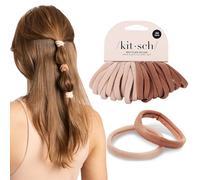 Kitsch Élastiques à cheveux pour femme - Élastiques pour cheveux épais sans dommages, élastiques en caoutchouc souple pour cheveux de femmes et queue de cheval, petits élastiques pour cheveux épais