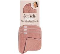 Kitsch Lot de 4 serviettes en microfibre pour le visage - Terre cuite