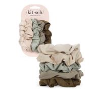 Kitsch Lot de 5 chouchous pour cheveux pour femmes et filles | Élastiques à cheveux mignons et élastiques pour queue de cheval (eucalyptus)