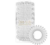 Kitsch Lot de 8 élastiques à cheveux en spirale - Imperméables - Sans dommages - En plastique - Pour adolescentes - Spirales élégantes et élastiques à cheveux en spirale pour filles - Transparents