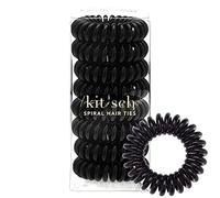 Kitsch Lot de 8 élastiques à cheveux en spirale pour femme - Sans plis et sans bosses - Sans dommages, bobines de cordon de téléphone - Fabriqués en plastique souple et durable - Idéal pour un usage