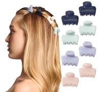 Kitsch Lot de 8 petites pinces à cheveux pour femmes et filles - Mini pinces à cheveux pour femme - Style quotidien recyclé, bouquet de jardin