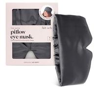 Kitsch Masque de sommeil en satin, Anthracite | Masque de sommeil satin doux comme la soie, bloque la lumière et idéal en voyage